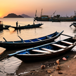 **Image:** A vibrant but weathered Eritrean fishing village at sunset. Show traditional wooden boats alongside newer, donated vessels. Focus on the faces of the fishermen; some should look hopeful, others concerned. In the background, a modern, Chinese-built cold storage facility contrasts with older, crumbling infrastructure.
    *   **Keywords:** Eritrean fishermen, fishing village, sunset, traditional boats, Chinese aid, cold storage, poverty, hope, contrast, Massawa port (optional).