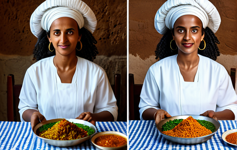 Here are two image prompts for Stable Diffusion XL, focusing on Eritrean cuisine and culture: