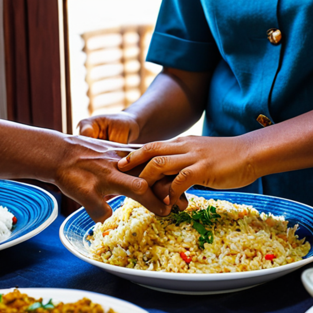 에리트레아에서 지켜야 할 에티켓 - Eritrean Meal Etiquette**

"A family-friendly scene of people sharing a traditional Eritrean hand-gr...