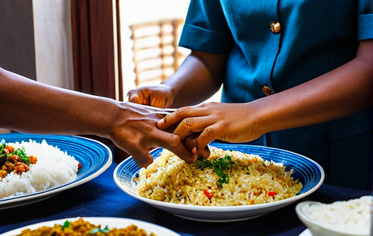 에리트레아에서 지켜야 할 에티켓 - Eritrean Meal Etiquette**

"A family-friendly scene of people sharing a traditional Eritrean hand-gr...