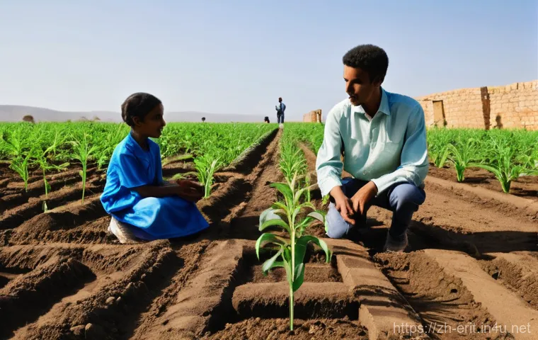 에리트레아의 독립 스토리 - **Prompt:** A bustling, vibrant outdoor market scene in Asmara, Eritrea. The image should capture th...