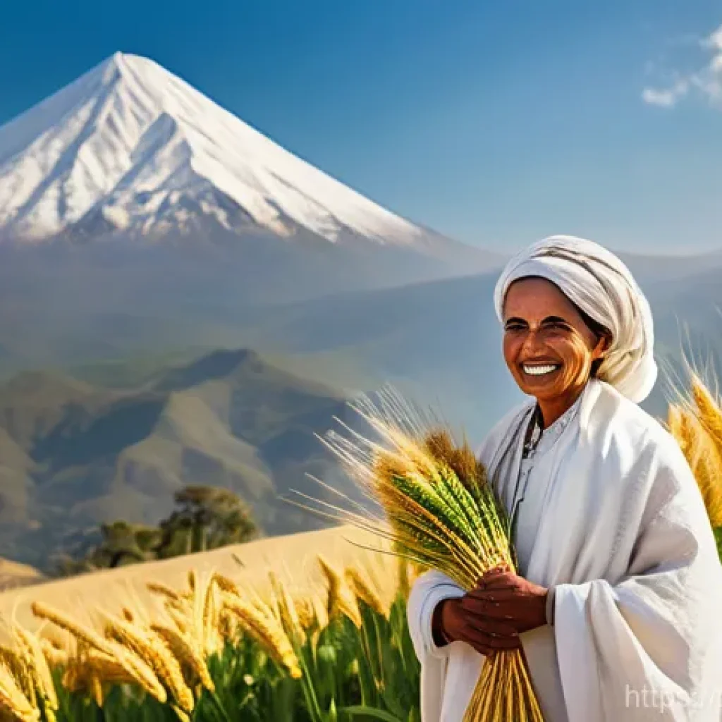 에리트레아의 신화 이야기 - **Prompt 1: The Tigrinya Harvest Blessing in the Central Highlands**
    "An epic, highly detailed i...