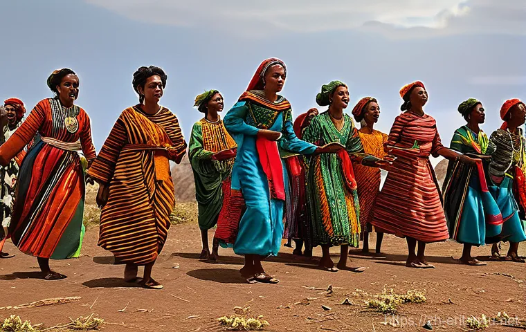 에리트레아의 신화 이야기 - **Prompt 2: Afar Fisher's Encounter with the Red Sea Spirit**
    "A strikingly detailed image depic...