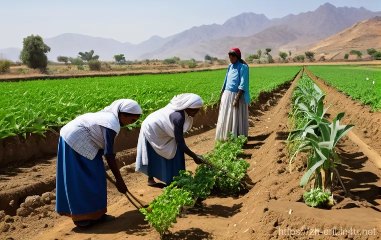에리트레아 현대 문명과의 갈등 - **Prompt:** A bustling yet serene street scene in Asmara, Eritrea, capturing the city's unique archi...