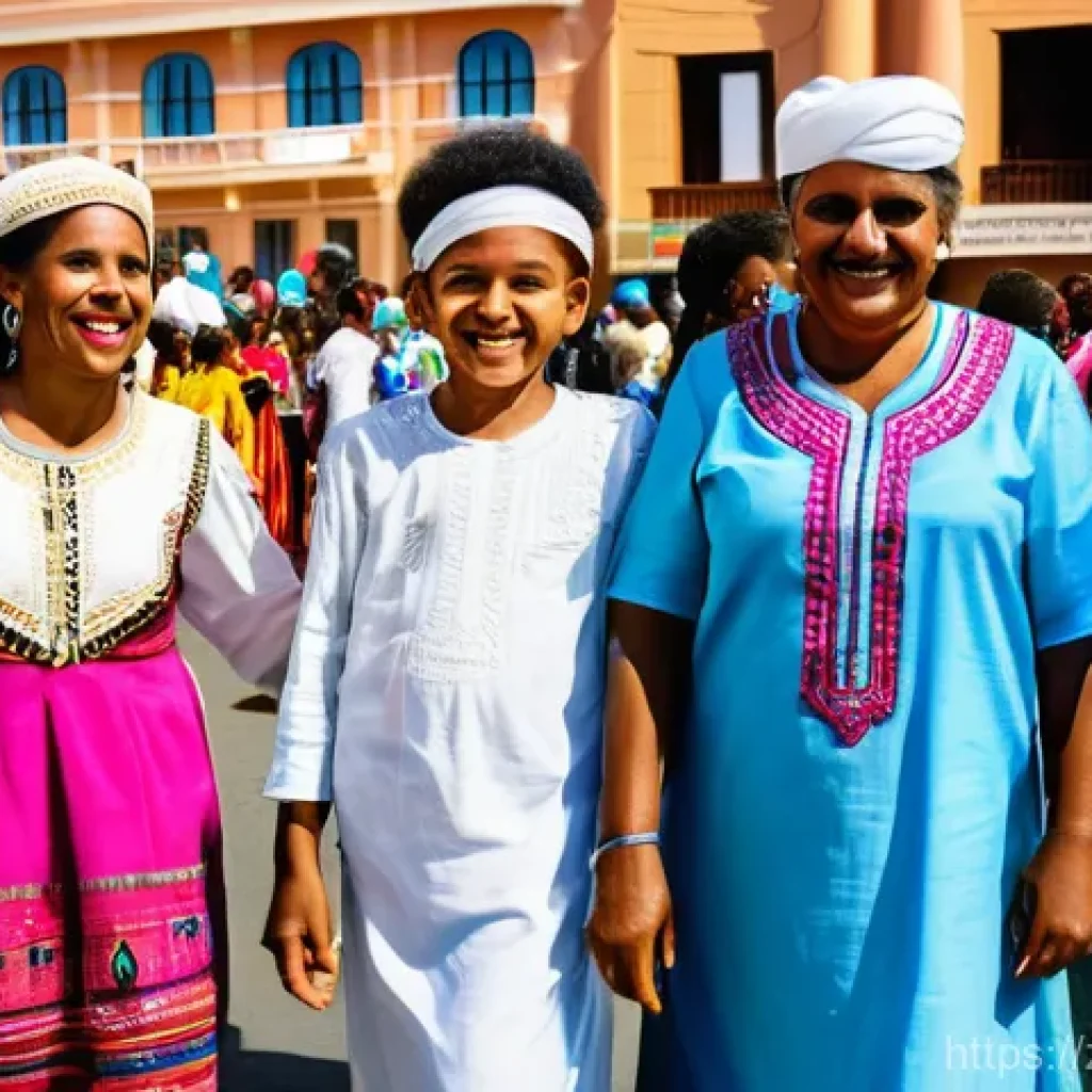 에리트레아 독립 기념일 - A vibrant and joyful scene of Eritrean Independence Day celebrations. The image features a diverse g...
