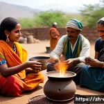 에리트레아의 전통 음료 - A traditional Eritrean coffee ceremony scene featuring a warm, rustic setting with a family gathered...