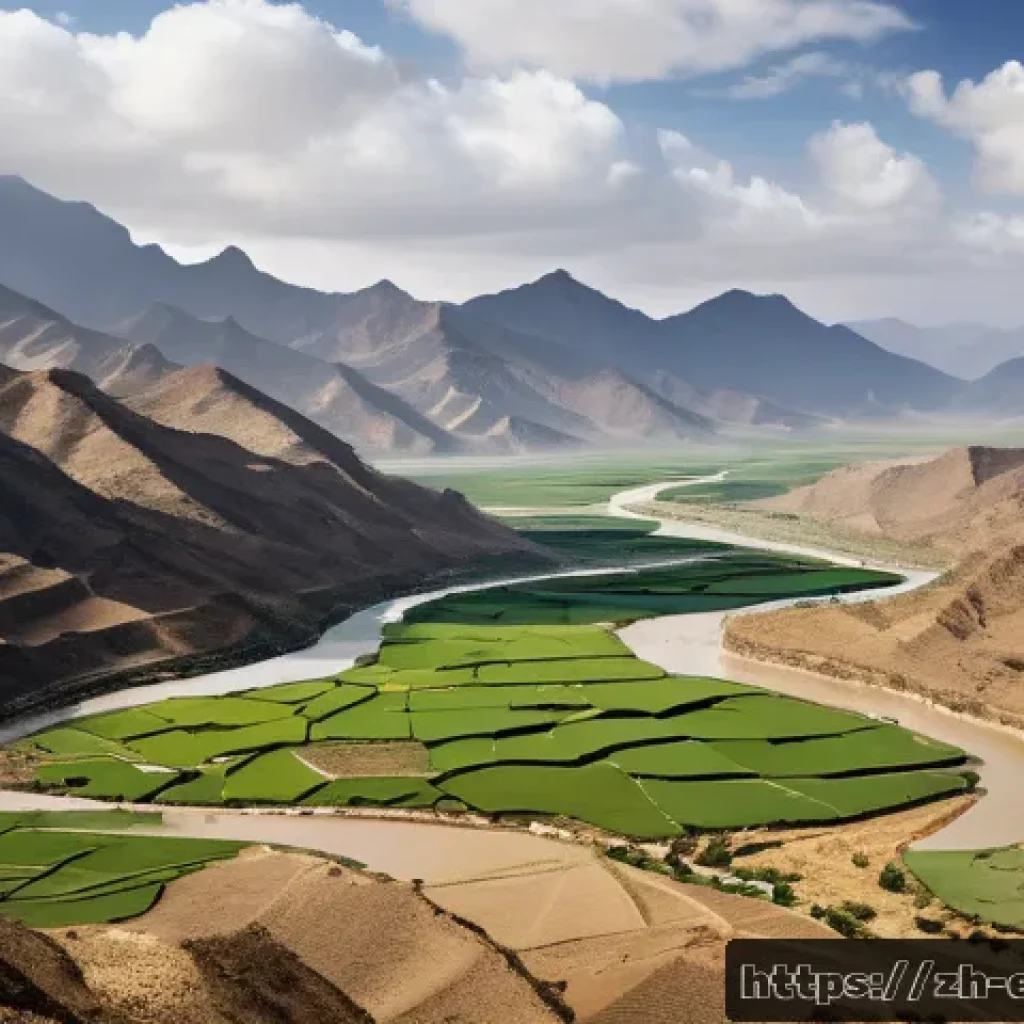 에리트레아 지역 간의 갈등 - A detailed landscape depicting a rugged border region between Eritrea and its neighbor, featuring in...