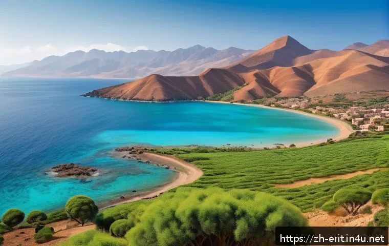 에리트레아의 독특한 자연 환경 - A breathtaking landscape showing the natural transition from the cool, lush Asmara mountains to the ...